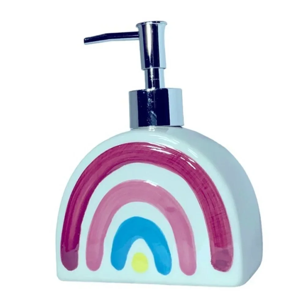 Matt & Maddie Rainbow Soap Dispenser Midnight Unicorn Ceramic Collection Any Age
